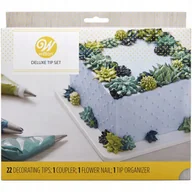 Dodatki do ciast w proszku - Zestaw Tylek Wilton Deluxe do dekorowania tortów - 22 elementy - miniaturka - grafika 1