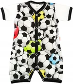 Pajacyki dla niemowląt - PAJAC KRÓTKI rękaw rampers , Piłki 68 KLEKLE - miniaturka - grafika 1