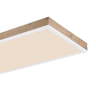 Globo Lampa sufitowa LED Doro, długość 120 cm, ciemne drewno, drewno, CCT - Lampy sufitowe - miniaturka - grafika 3