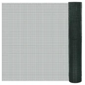 Ogrodzenia - vidaXL vidaXL Siatka ogrodzeniowa ocynkowana z tworzywa PCV 1m x 10m oczko 12x12mm - miniaturka - grafika 1