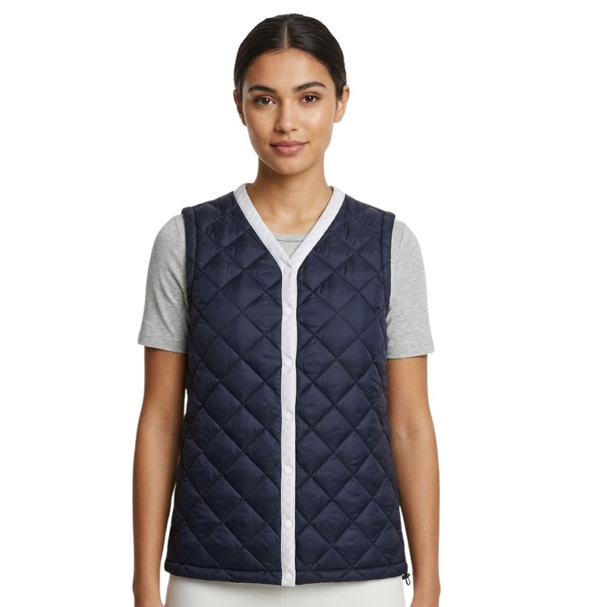 Kamizelka damska granatowa Tommy Hilfiger pikowany bezrękawnik -S