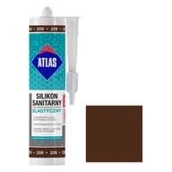 Silikony - Atlas Silikon sanitarny elastyczny 209 kasztanowy 280 ml - miniaturka - grafika 1