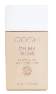 GOSH Oh My Glow Rozświetlacz w Płynie 002 Dewy Drops 50ml - Rozświetlacze do twarzy i ciała - miniaturka - grafika 1