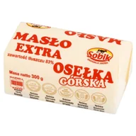 Masło i margaryna - SOBIK Masło Extra Osełka Górska zawartość tłuszczu 83% - miniaturka - grafika 1