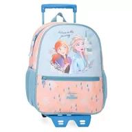 Plecaki szkolne i tornistry - Joumma Disney Frozen Believe in The Journey Plecak szkolny z wózkiem, niebieski 27 x 33 x 11 cm poliester 9,8 l, Niebieski, plecak szkolny na kółkach - miniaturka - grafika 1