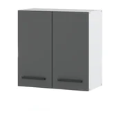 Meble kuchenne - Szafka Kuchenna Wisząca W60 BLANDE Biała Szara Mat - miniaturka - grafika 1