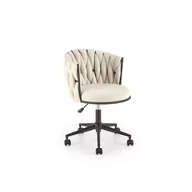Fotele i krzesła biurowe - Fotel Obrotowy Gabinetowy Talon Jasny Beż Halmar - miniaturka - grafika 1