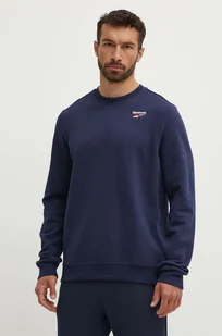 Reebok bluza Identity męska kolor granatowy z aplikacją 100202867 - Bluzy męskie - miniaturka - grafika 1