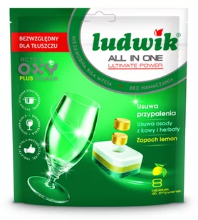 Ludwik all in one tabletki 8 sztuk Lemon - Środki do zmywarek - miniaturka - grafika 1