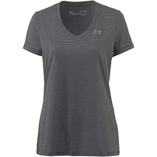 Under Armour Tech T-shirt damski z krótkim rękawem, czarny, xl 1321258-001 - Koszulki i topy damskie - miniaturka - grafika 1
