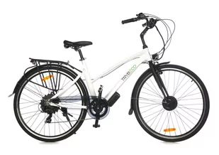 hybrydowy rower elektryczny Luna City Biały perłowy - Rowery elektryczne - miniaturka - grafika 1