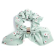 Ozdoby do włosów - GUMKA do włosów FROTKA apaszka SCRUNCHIES miętowa - miniaturka - grafika 1