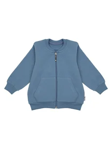 Chłopięca bluza bomberka ze stójką niebieska Nicol,r.86 - Bluzy dla chłopców - miniaturka - grafika 1