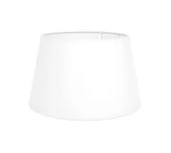 Oprawy, klosze i abażury - Biały abażur mocowany na lampce, otwór ø4 cm - miniaturka - grafika 1