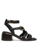 Sandały damskie - Clarks Sandały Morwyn Strap 26181243 Czarny - miniaturka - grafika 1