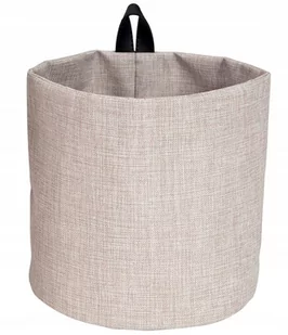 Beżowy materiałowy organizer Bigso Box of Sweden Hang, ø 17 cm - Kosze wiklinowe - miniaturka - grafika 1