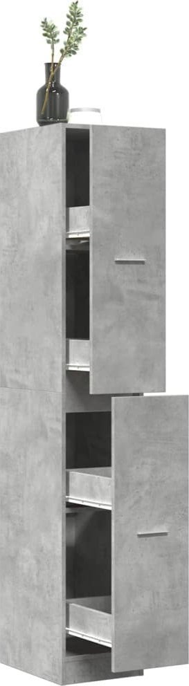 vidaXL Szafka apteczna,szarość betonu, 30x41x174,5 cm