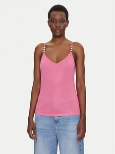 Morgan Top 251-BAMBINO M Różowy Regular Fit - Koszulki i topy damskie - miniaturka - grafika 1