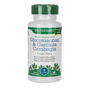 Holland & Barrett Glucomannan & Garcinia Cambogia (60 kaps.) - Suplementy naturalne - miniaturka - grafika 1