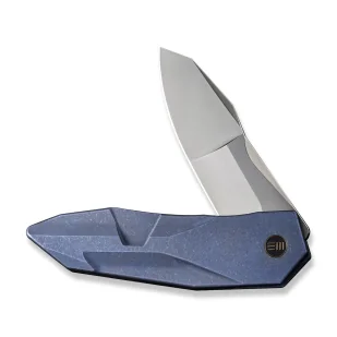 Nóż składany WE Knife Solid Blue Titanium, Polished Bead Blasted CPM 20CV by Gustavo T. Cecchini (WE22028-4) - Noże - miniaturka - grafika 6