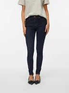 Spodenki damskie - Vero Moda Dżinsy - Skinny fit - w kolorze granatowym - miniaturka - grafika 1