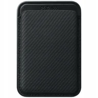 Portfele - Portfel magnetyczny Pitaka Woven Wallet MagSafe do telefonu czarno szary - miniaturka - grafika 1