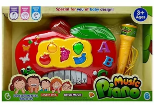 Pianinko Elektroniczne Jabłko - Połącz z telefonem - Mały naukowiec - miniaturka - grafika 4