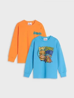 Swetry dla chłopców - Sinsay - Bluzy Scooby- Doo 2 pack - pomarańczowy - grafika 1