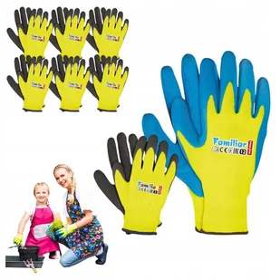 Rękawiczki dziecięce Rękawice Robocze dla DZIECI Elastyczne Miękkie 6 par - Rękawiczki dla dzieci - miniaturka - grafika 1