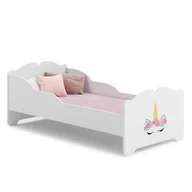 Łóżka dla dzieci i młodzieży - Łóżko dziecięce ANNA z materacem 160x80 Róg jednorożca - miniaturka - grafika 1