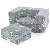 Zestawy mebli dla dzieci - Modułowa sofa dla dzieci Świecąca w ciemności Fluoroscencyjna - miniaturka - grafika 1