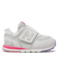 Buty dla dziewczynek - Sneakersy New Balance NW574KII Szary - miniaturka - grafika 1