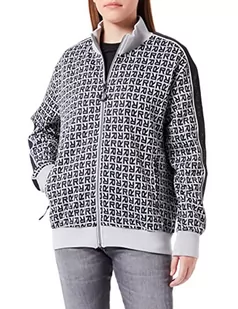 REPLAY Bluza damska W3713, 010 Black/White, M, 010 czarny/biały, M - Bluzy damskie - miniaturka - grafika 1