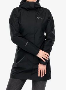 Płaszcz damski Berghaus Omeara Long Shell Jacket - black/black - Kurtki męskie - miniaturka - grafika 1