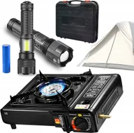 Latarki - Rosfix Kuchenka turystyczna 2w1 w walizce + Latarka taktyczna LED 6 trybów ,,Black Sniper''ZESTAW NA KEMPING KUCHENKA TURYSTYCZNA PRZENOŚNA NAMIOT LATARKA NA BATERIEZESTAW NA KEMPING KUCHENKA TURYSTYCZNA PRZENOŚNA NAMIOT LATARKA NA BATERIEZESTAW NA KEMPING KUCHENKA TURYSTYCZNA PRZENOŚNA NAMIOT LATARKA NA BATERIEZESTAW NA KEMPING KUCHENKA TURYSTYCZNA PRZENOŚNA NAMIOT LATARKA NA BATERIEZESTAW NA KEMPING KUCHENKA TURYSTYCZNA PRZENOŚNA NAMIOT LATARKA NA BATERIEZESTAW NA KEMPING KUCHENKA TURYSTYCZNA PRZENOŚNA NA - miniaturka - grafika 1