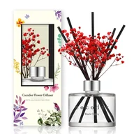 Zapachy do domu - Cocodor, Dyfuzor zapachowy z patyczkami i prawdziwymi kwiatami 200 ml Black Cherry PDI30400 - miniaturka - grafika 1