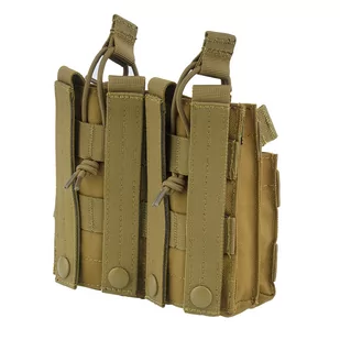 Condor - Ładownica MOLLE na magazynki AR15 dwuwarstwowa - Double Stacker M4 Mag Pouch - Podwójna - Coyote Brown - MA43-498 - Odzież taktyczna i umundurowanie - miniaturka - grafika 2