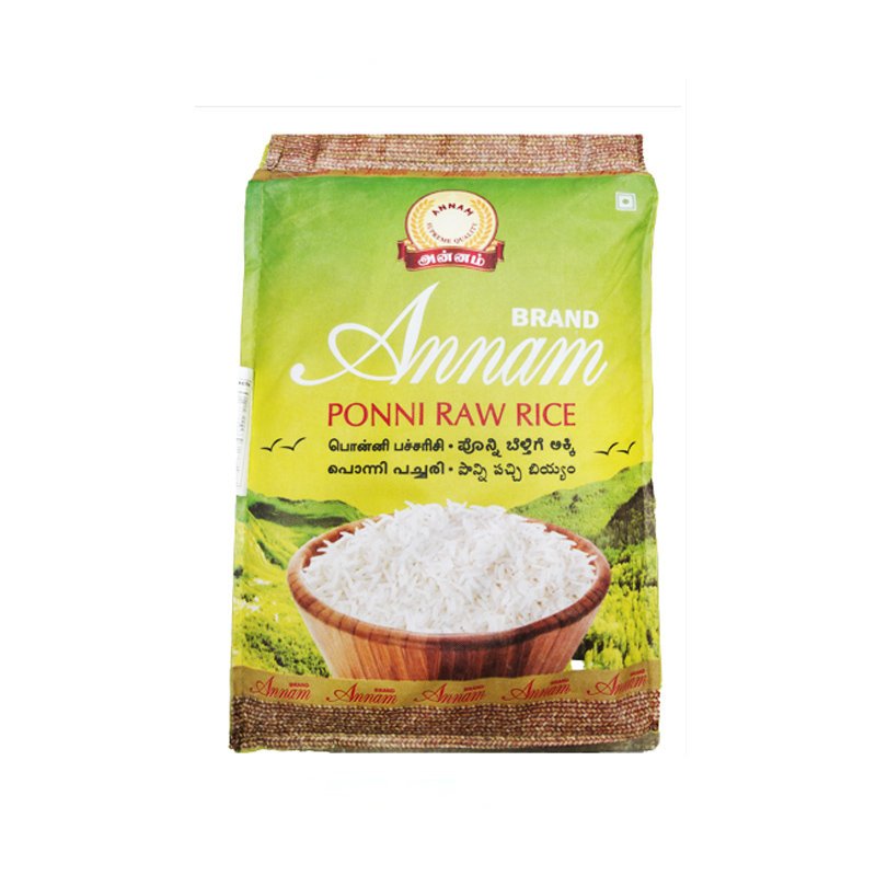 Ryż Ponni Raw Annam 10 kg – lekki sypki do kuchni południowoindyjskiej