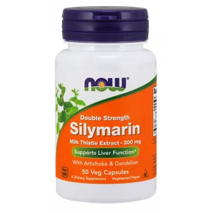 Now Foods Silymarin - Sylimaryna z Ostropestu Plamistego + Dandelion Root (Mniszek) + Karczoch (50 kaps.) - Suplementy naturalne - miniaturka - grafika 1