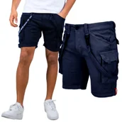 Odzież taktyczna i umundurowanie - Spodenki Alpha Industries Utility Short 116213 697 - Ultra Navy  31 - miniaturka - grafika 1