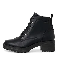 Botki damskie - Jana Softline 8-26273-41 damskie wygodne szerokie buty wodoodporne antypoślizgowe profilowana podeszwa botki czarne Nappa, rozmiar 40 EU, Czarna papka, 40 EU Weit - miniaturka - grafika 1