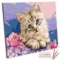 Malowanie po numerach - Zestaw do malowania po numerach Kot, 30x40 cm - miniaturka - grafika 1