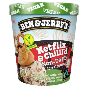 Ben Jerrys - Wegańskie lody z kremem z orzeszków ziemnych oraz kawałkami ciastek brownie - Lody i desery lodowe - miniaturka - grafika 1