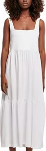 Urban Classics Women's Ladies 7/8 Length Valance Summer Dress sukienka, biała, M - Sukienki - miniaturka - grafika 1
