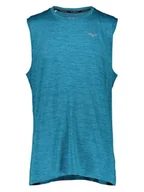 Koszulki sportowe męskie - Mizuno Top funkcyjny "Impulse Core" w kolorze turkusowym - miniaturka - grafika 1