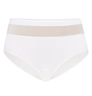 Majtki damskie - Majtki z wysokim stanem figi bawełniane Vera białe, Teyli - miniaturka - grafika 1