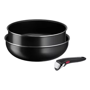 Zestaw garnków aluminiowych 3 el. Ingenio Easy Cook & Clean Black – Tefal - Serwisy obiadowe - miniaturka - grafika 1