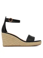 Espadryle damskie - Pepe Jeans Espadryle PLS90691 Czarny - miniaturka - grafika 1
