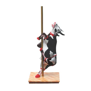 CowParade, figurka-krówka VACA .... TUBO .... TUBO, średnia/poliresing - Figurki dekoracyjne - miniaturka - grafika 1