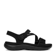 Sandały damskie - Sandały Rieker CEO-64870-02 Czarny - miniaturka - grafika 1